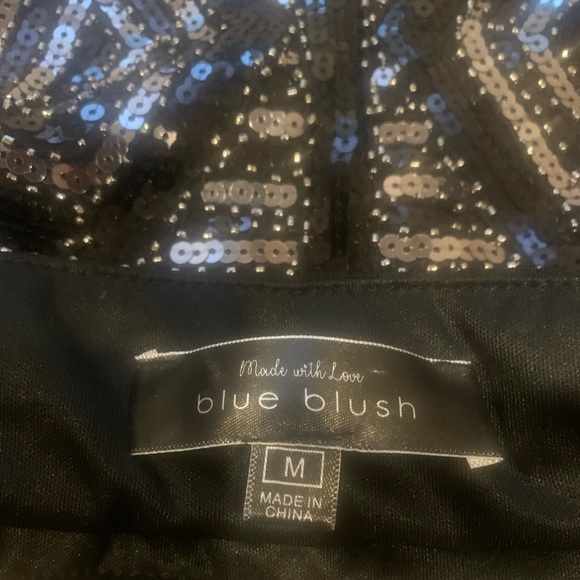 Blue Blush Sequin Skirt Size Medium - Picture 4 of 4